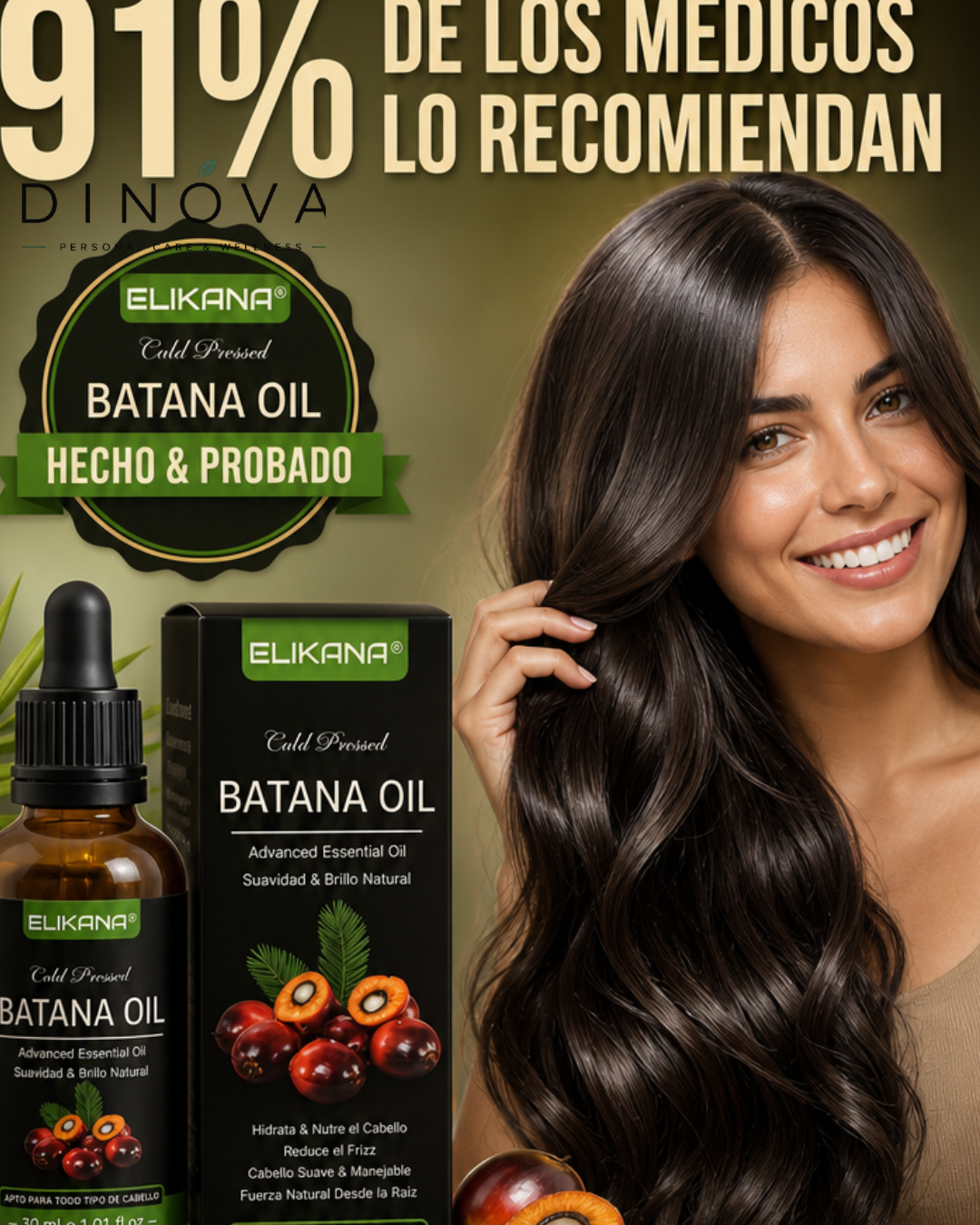 Aceite De Batana Para Crecimiento Del Cabello Y Contra Caída 🌿