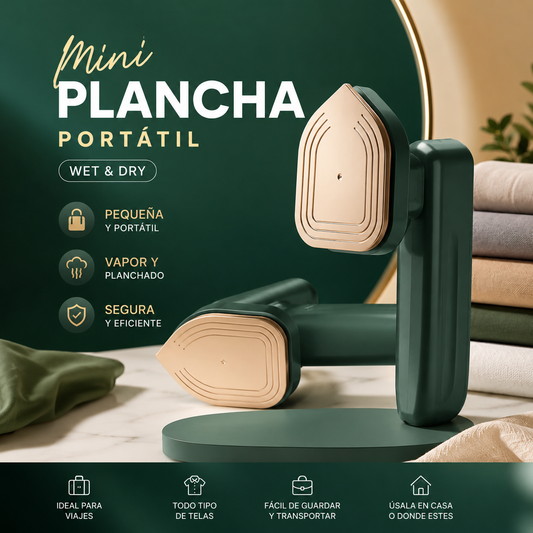 Mini Plancha Eléctrica Portátil 🧳✨